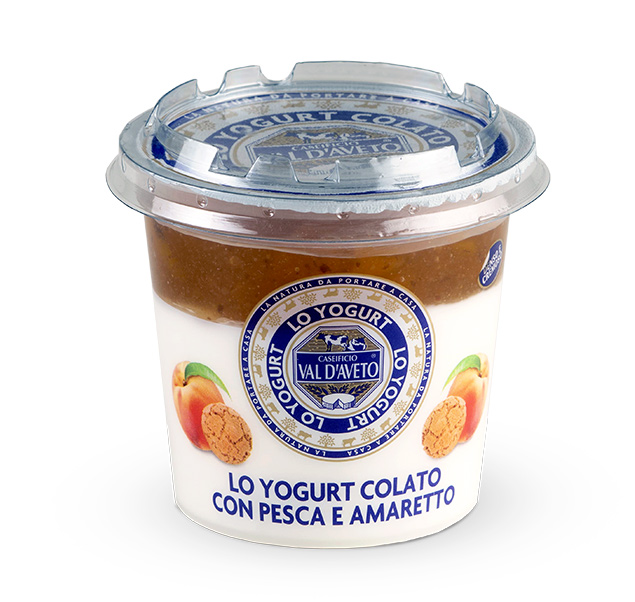 yogurt pesca e amaretto val d'aveto