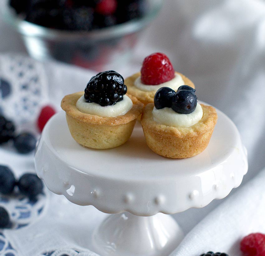 Cestini con frutti di bosco prescinsoa - Caseificio Val d'Aveto