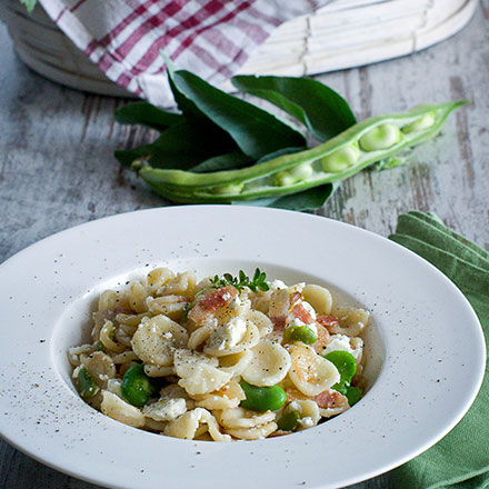 Orecchiette-con-guanciale-fave-fresche-e-Sarazzu