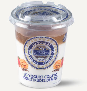 yogurt colato strudel di mele-caseificio Val d'Aveto categoria