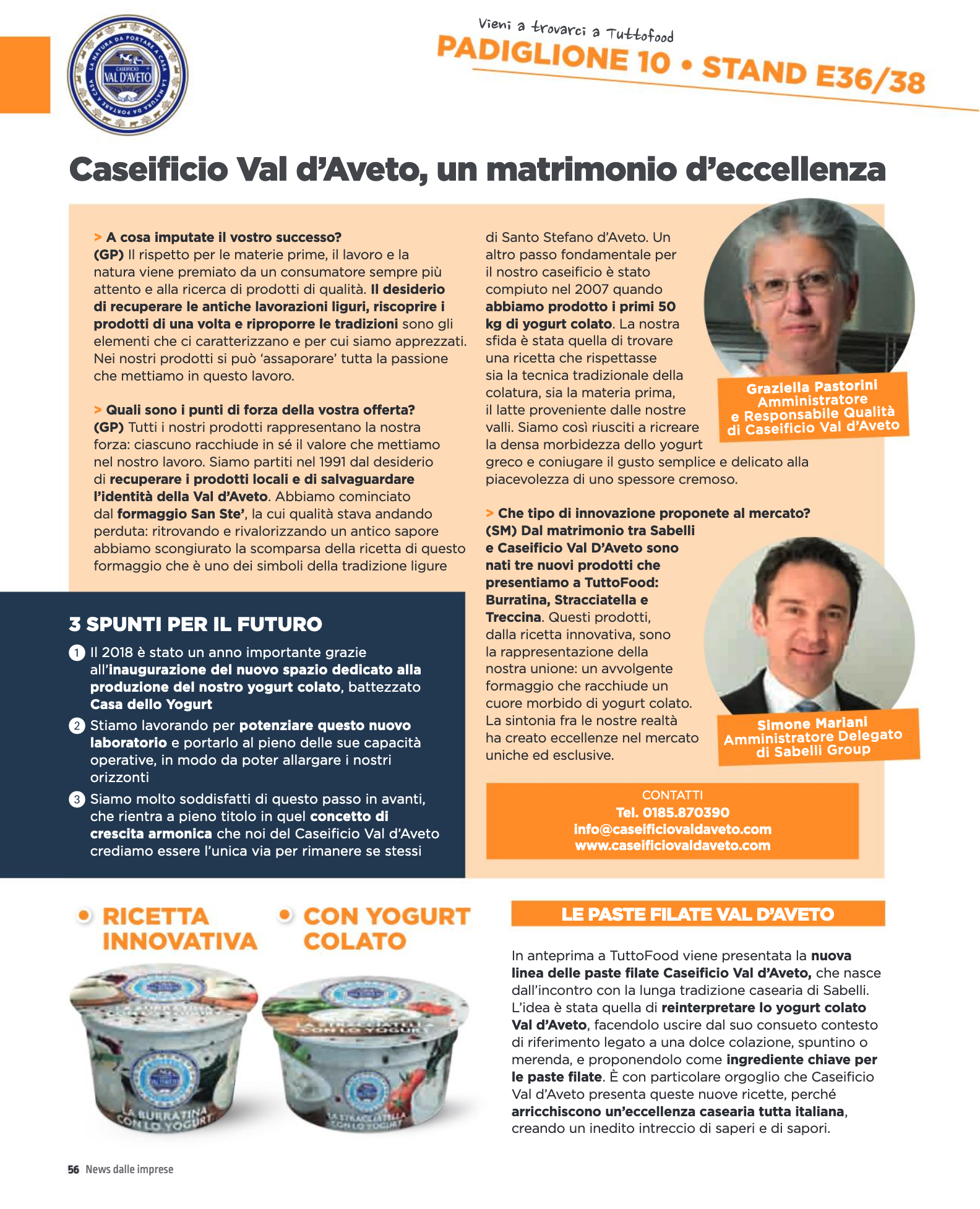 Intervista Caseificio Val D'Aveto Food