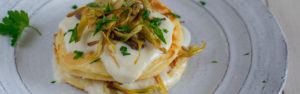 Pancake salati con Crescenza e carciofi parallasse