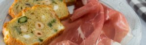 Cake salato con asparagi, nocciole e Sarazzu parallasse