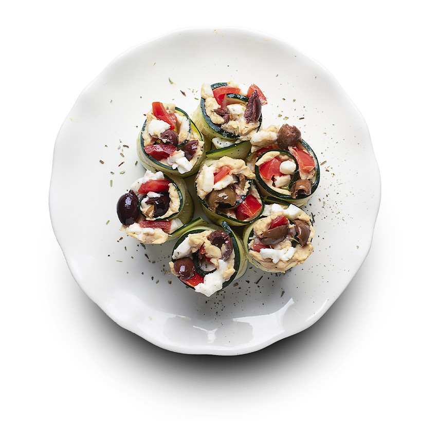 INVOLTINI DI CETRIOLO CON AVETINO