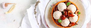 TARTELLETTE CON CIOCCOLATO E PRALINATO CROCCANTE ps