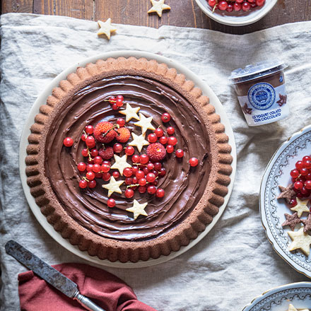 CROSTATA MORBIDA AL CIOCCOLATO E YOGURT