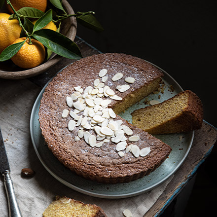 TORTA DI POLENTA MANDORLE E ARANCIA sm