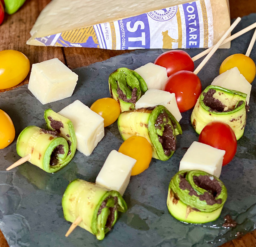 SPIEDINI DI ZUCCHINE E SAN STE bg