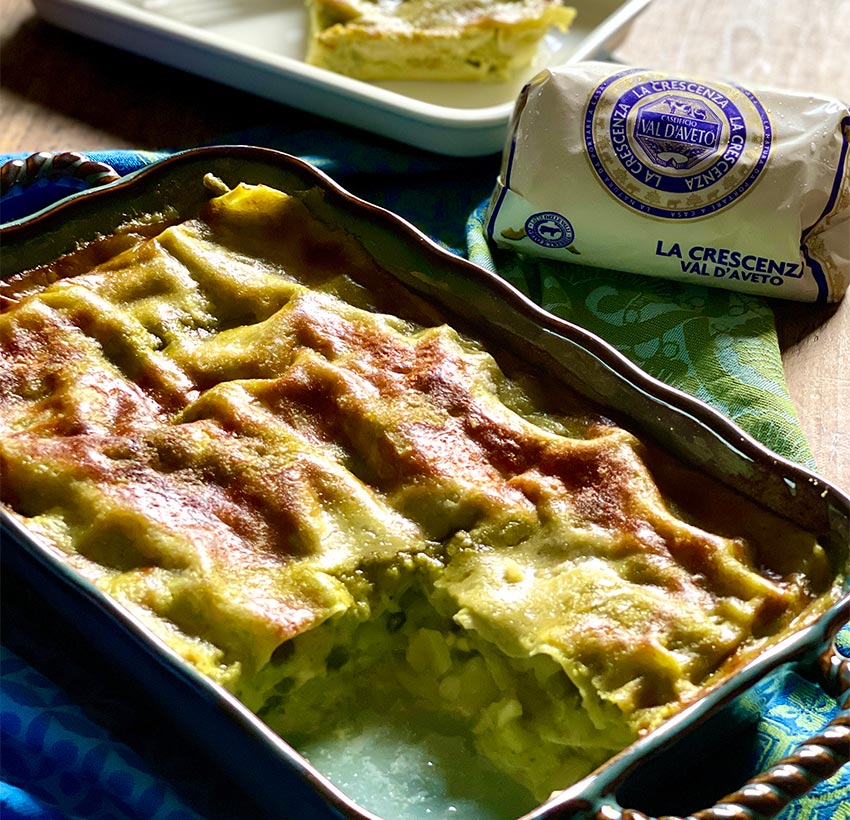LASAGNE AL PESTO CON CRESCENZA bg