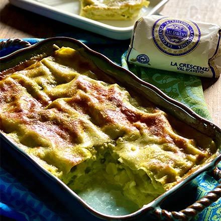 LASAGNE AL PESTO CON CRESCENZA sm