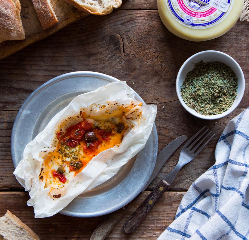 FORMAGGIO AL CARTOCCIO ALLA MEDITERRANEA bg