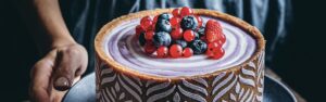 Zebra cheesecake con Yogurt Colato con frutti di bosco