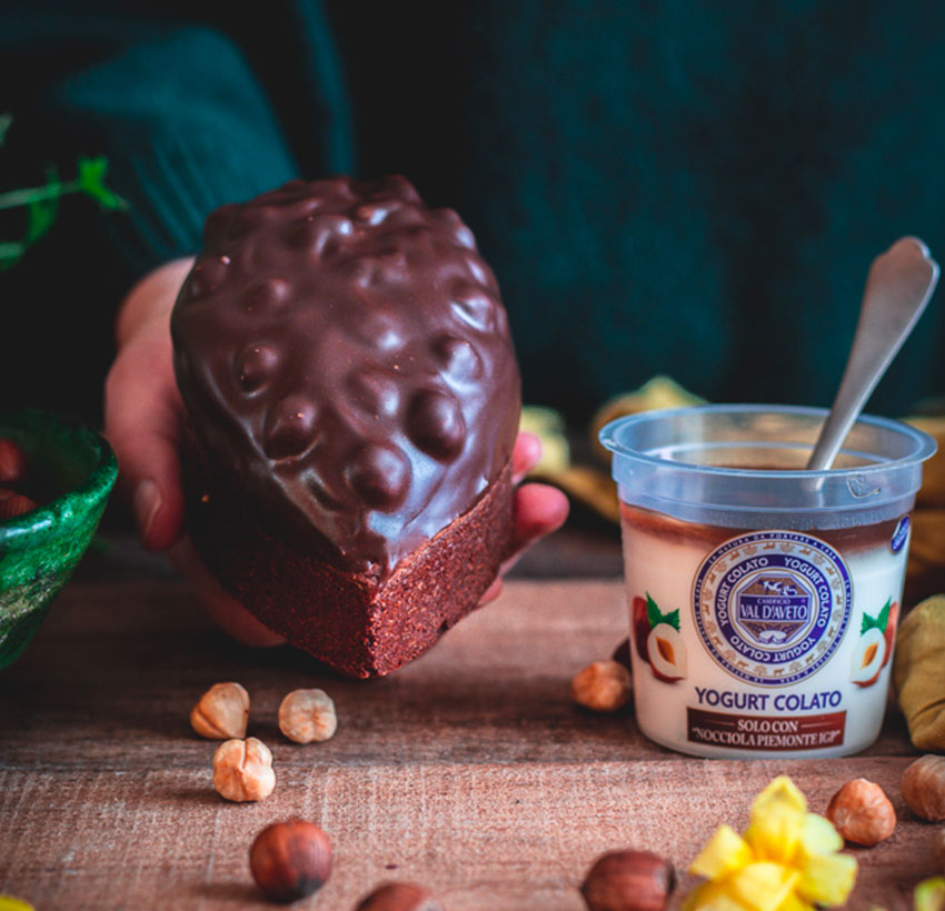 Cake al gianduia e Yogurt con Nocciola IGP