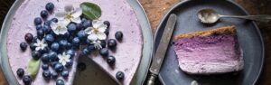 Ombre Cake allo Yogurt con mirtillo nero