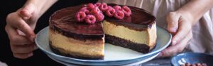 Brownie cheesecake con Yogurt Colato con Nocciola Piemonte IGP
