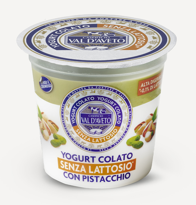 yogurt colato artigianale con pistacchio senza lattosio vista categoria