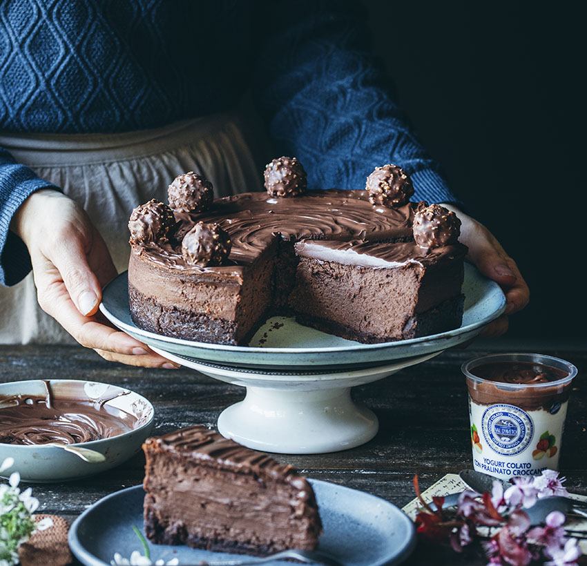 Cheesecake cioccolato pralinato croccante
