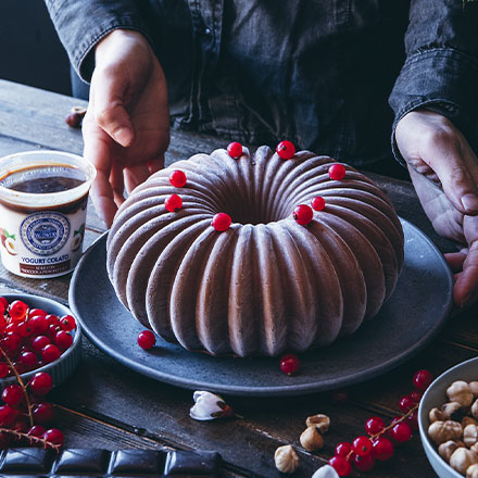 Chocolate mousse cake con Yogurt con Nocciola Piemonte IGP