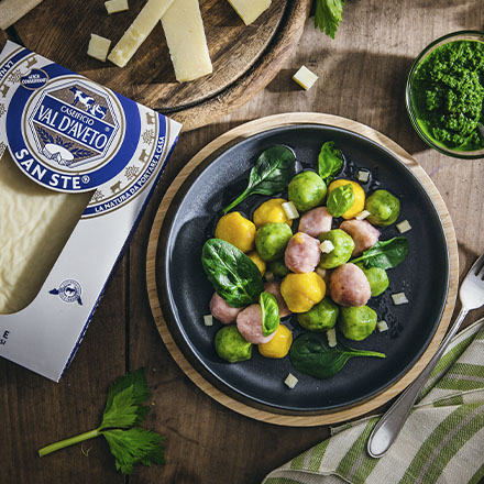 Gnocchi con formaggio San Ste