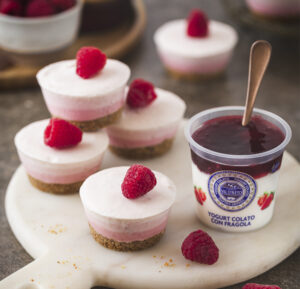 Mini cheesecake ai lamponi grande