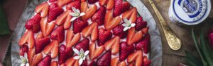 Torta fredda tripla fragola yogurt fragola parallasse